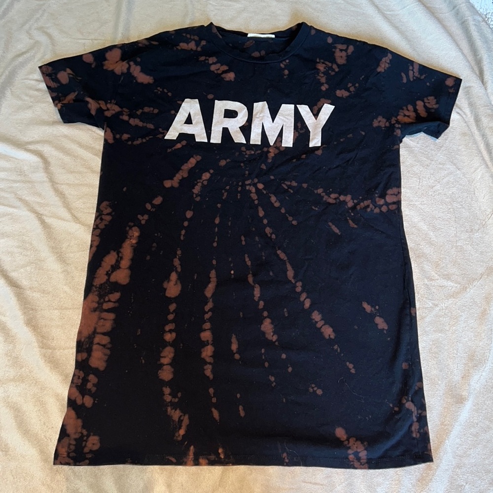 Tie-dyed/bleached T-Shirt dress